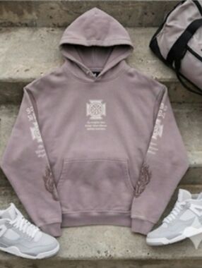 (SOLD) NWT Darc Sport Our Lineage Piece Hoodie Pale Gray Sz M Limited Edition